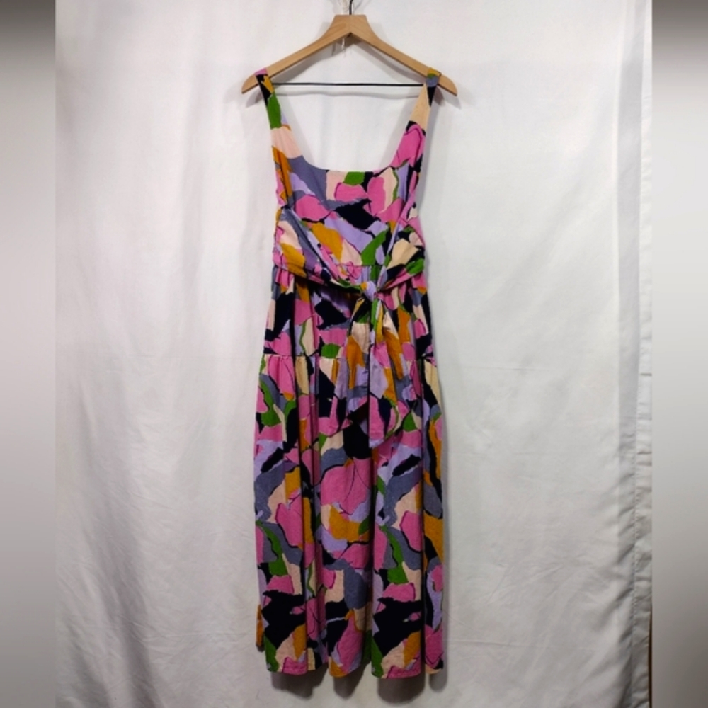 NWOT Ava & Viv Multicolor Floral Sundress Womens XL Pink Beach Vacation Tropical - Picture 2 of 11